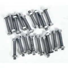 APPROVED VENDOR Bolt with Nut Kit, 1/3 to 1-3/4 in, 18 Pieces, TT11C5435BN1G