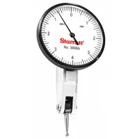 STARRETT Horizontal Dial Test Indicator: 0 in to 0.008 in, Horizontal, Inch, 0.0001 in (MPN 3908A)