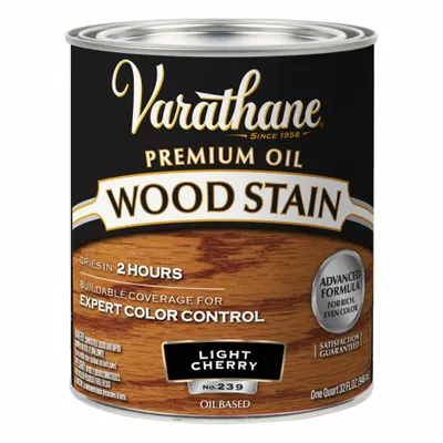 VARATHANE Wood Stain: Wood Stain, Interior, Oil, 1 qt Container Size, Wood, Satin - Wood Stains