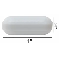 Octagonal stir bar made of Alnico, 25.4 mm overall length and 9.5 mm diameter. White in color and autoclavable. Suitable for laboratory mixing in beakers and flasks, particularly in sterile or high-temperature environments.
