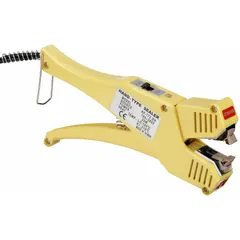 Heat sealer designed for sealing plastic clamshell packaging. Maximum seal length of 1/2 in, width of 1/4 in, and thickness up to 5 mil. Suitable for industrial and retail packaging applications.