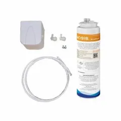 Carbon filter cartridge for drinking fountains and beverage machines. Reduces objectionable odors. Flow rate: 1.5 gpm; capacity: 4,750 gal. Overall height: 12 in; diameter: 3 in. Quick-connect connection.