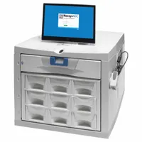 CAPSA HEALTHCARE Medication Dispensing Cabinet: Polymer, Cream, Cream, 10 Drawers (MPN NX-4TBDL-1)