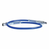 GRACO COUPLED HOSE: 3/16 in Inside Dia, 3 ft Overall Lg, Nylon, Nylon, Blue, 180°F Op Temp - Max (MPN 238358)