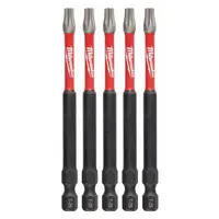 MILWAUKEE Driver Bit: Power Bit, T25 Bit Size, Imperial, Torx® Head, T25 Bit Industry Size, Std, Hex (MPN 48-32-4579)