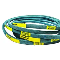 MEGADYNE MXV3-300 V-belt with 30-inch outside length, 3/8-inch top width, and 7/32-inch thickness. Features a bare back fabric cover and aramid construction. Designed for lawn and garden equipment such as mowers and tractors