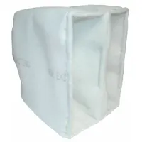 Cube Air Filter: 20 in x 20 in x 15 in, 2 Pockets, Synthetic, Blue/White, MERV 8