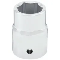 WESTWARD Socket: Metric, 3/4 in Drive Size, 24 mm Socket Size, 6-Point, Std, Chrome, 2 in Overall Lg