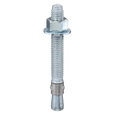 RED HEAD Wedge Anchor: 8 1/2 in Overall Lg, 5/8 in Dia, 5/8"-11 Thread Size, Steel - Steel Wedge Anchors