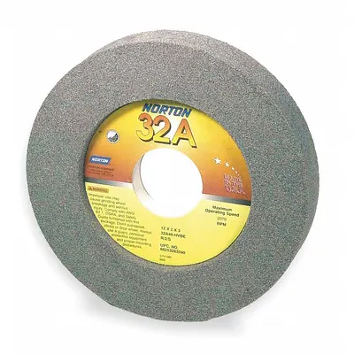 NORTON Type 7 Recessed Grinding Wheel, 12" x 2" x 5", 32A46-KVBE - Grinding Wheels for Moderate-to-Heavy Grinding of Tool Steels