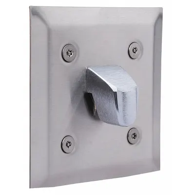 BRADLEY Towel Hook: 1 Hooks, Stainless Steel, Satin, 5 lb Release Point, Front Access Mounting - Institutional Bathroom Hooks