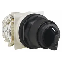 SCHNEIDER Selector Switch: 30 mm Panel Mounting Size, 3 Positions, Short Lever, 2NO/2NC (MPN 9001SKS49BH2)