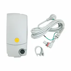 This plastic control box is designed for use with healthcare beds. It is compatible with Drive Medical equipment and the P503 Prime model. The gray enclosure houses controls for bed positioning and patient comfort adjustments in medical facilities.
