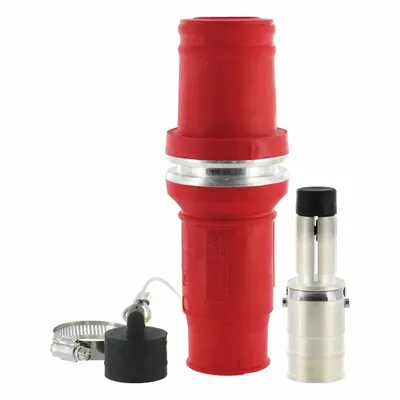 LEVITON Single Pole Inline: Male, Red, 1000V AC, 1,009 A, Crimp Tube Termination - Plugs with Crimp Tube Terminations