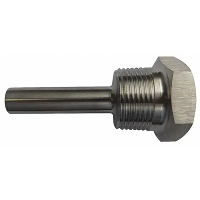 OEM Threaded Thermowell: Stainless Steel - Stepped-Shank Threaded Thermowells