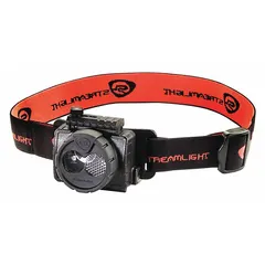 This rechargeable headlamp provides 125 lumens of maximum brightness and a maximum run time of 10 hours. It is suitable for hands-free illumination in industrial maintenance, inspection, and repair tasks. The headlamp is rechargeable via the included USB cord and comes in a black finish.