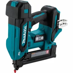 This cordless staple gun is a combination-type tool that drives 18-gauge staples with leg lengths from 3/8 in to 1 1/2 in. It is suitable for finish carpentry, upholstery, and light trim work, fastening materials such as plywood, fabric, and thin wood panels. Tool only; battery and charger sold separately.