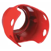 SCHNEIDER ELECTRIC Pushbutton Guard: 22 mm Panel Mounting Hole Dia, Red, Metal/Plastic, XB4,XB5 (MPN ZBZ1604)