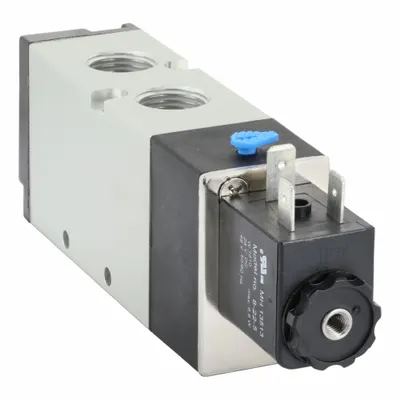 ARO Solenoid Air Control Valve: MaxAir, Four-Way / Two-Position, 24V DC - ARO MaxAir Series Solenoid-Operated Inline Air Control Valves