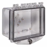 SAFETY TECHNOLOGY INTERNATIONAL Enclosure: Polycarbonate, 5 15/16 in Overall Dp, STI-7510A