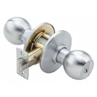 BEST Door Lockset: Storeroom Knob Locksets, Chrome, Interchangeable Core (MPN 8K37D4CSTK626)