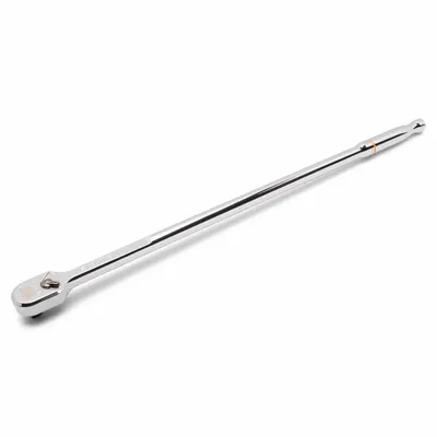 GEARWRENCH Hand Ratchet: Square, Reversible, 18 in Overall Lg, Chrome - Standard-Head Ratchets