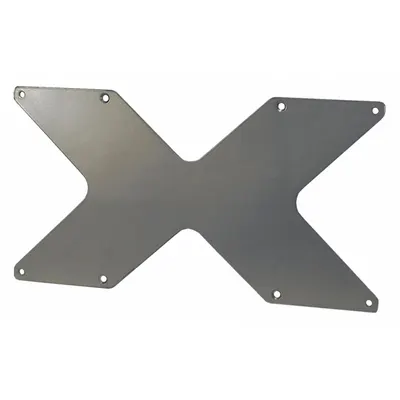VIDEO MOUNT PRODUCTS Adaptor Plate: Ceiling/Wall, Fixed, Powder Coated, Silver, For Televisions - Fixed Television Mounts