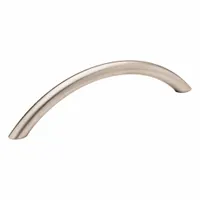 This load-rated arched pull handle is constructed from stainless steel with a silver finish. It features a 0.39 in diameter and a 4.65 in grip length, with M4 threaded holes for secure mounting. Suitable for use on industrial enclosures, machinery doors, and equipment panels
