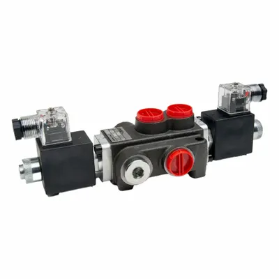 CHIEF Hydraulic Manifold Valve: 21 gpm Max Flow Rate, Three Positions, Outlet/Work - Solenoid-Operated Directional Control Valves