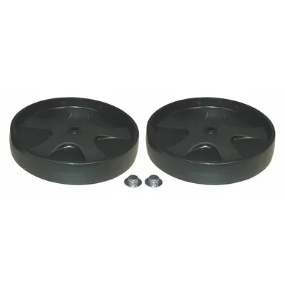 RUBBERMAID COMMERCIAL PRODUCTS Rollout Wheel/Push Cap, 2 PK - Material Handling Parts