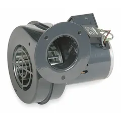 OEM replacement direct-drive blower with 3 7/8-inch wheel diameter, delivering 68 cfm at 1/70 hp. Operates on 230V AC, single phase, with an open motor housing and clockwise rotation. Suitable for HVAC, ventilation, and process cooling applications requiring a compact, direct-drive blower.