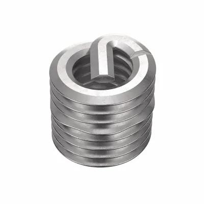 HELI-COIL Screw-Locking Tanged Helical Insert, M3-0.50, Plain, 18-8, 1,000 PK - Screw-Locking Tanged Helical Inserts