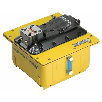 ENERPAC Air Hydraulic Pump: 5,000 psi Max. Op Pressure, 2 gal Reservoir Capacity - Air-Operated Hydraulic Workholding Pump Units