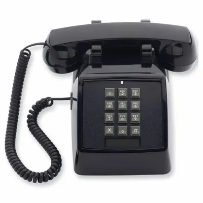 CETIS 2510D NOMW (BK) Standard Room Phone with Volume Control, Black - Hospitality Phones