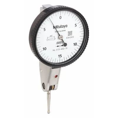 MITUTOYO Horizontal Dial Test Indicator: 0 in to 0.03 in, Horizontal, Inch - Dial Test Indicators - Horizontal & Tilted-Face Styles
