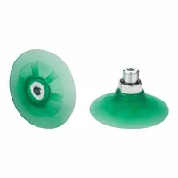 SCHMALZ Vacuum Pad Assembly: G1/4 in, 53.9 mm Pad Dia, Elastodur ED, Green, 23.2 mm Pad Ht, 65 A (MPN 10.01.01.13248)