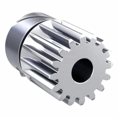 KHK GEARS F-Loc Spur Gear: Module m 1, 16 Teeth, 6 mm Bore Dia, Stainless Steel - Metric Spur Gears with Locking Hub