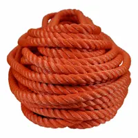 ALL GEAR Rigging and Climbing Rope: Twisted, 3/4 in Dia, 1,130 lb Working Load Limit, Polyester (MPN AG3STP34O)