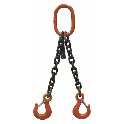 STREN-FLEX Chain Sling: 9/32 in Chain Trade Size, 100 Chain Grade, Sling Hook, Alloy Steel - Grade-100 Double-Leg Chain Slings