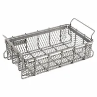 MARLIN STEEL WIRE PRODUCTS Parts Washer Basket: Rectangular, Stainless Steel, Silver, Not Nestable (MPN 00-00363278-38)