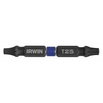 IRWIN Double Ended Driver Bit: Imperial/Metric, Power, T25 – Torx Bit Size and Type Side 1 - Double-Ended Driver Bits