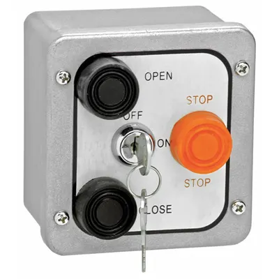 AMERICAN GARAGE DOOR 3BXL Push Button Garage Door Control Station - Push Button Garage Door Control Stations