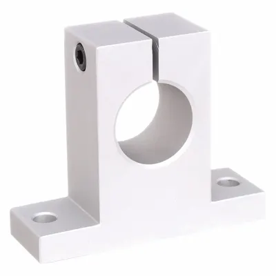Dayton Mounted Linear Bearing: For 1/2 in Shaft Dia, Anodized Aluminum - Support Blocks for Linear Shafting