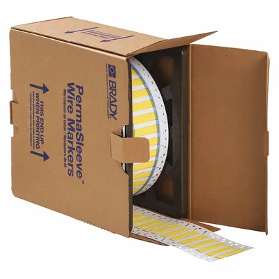 BRADY Precut Sleeve Label Roll - Brady Precut Sleeve Label Rolls