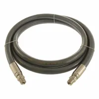Suction and Discharge Hose: 3/8 in Hose Inside Dia., 25 ft Hose Lg, 225 psi, Grey, Coupled Assembly (MPN K6158-06-25MM-SS)