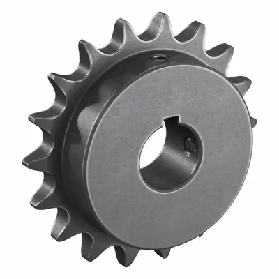 TSUBAKI Single Strand Sprocket: 50, For 5/8 in Chain Pitch, 1 in Bore Dia, 18 Teeth - Size 50 Fixed-Bore Roller Chain Sprockets