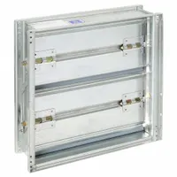 15.75"H-W 5"L GStl Volume Control Dampr: 5 in L, 15 3/4 in H, 15 3/4 in W, Hat Channel, Single