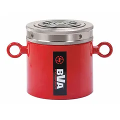 General purpose lock nut ram with 2 in nominal stroke length. Mechanically locks to hold loads without constant hydraulic pressure. Suitable for lifting, pressing, and maintenance tasks in heavy equipment and manufacturing environments.
