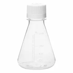 Plastic Erlenmeyer Flask, PETG, 250 mL, Sterile, Autoclavable (UNERFLSPETG250)
