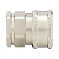 SNAP-TITE Hydraulic Quick Connect Hose Coupling: 3/8 in, 316 Stainless Steel, 3/8"-18 Thread Size (MPN SPHC6-6FV)